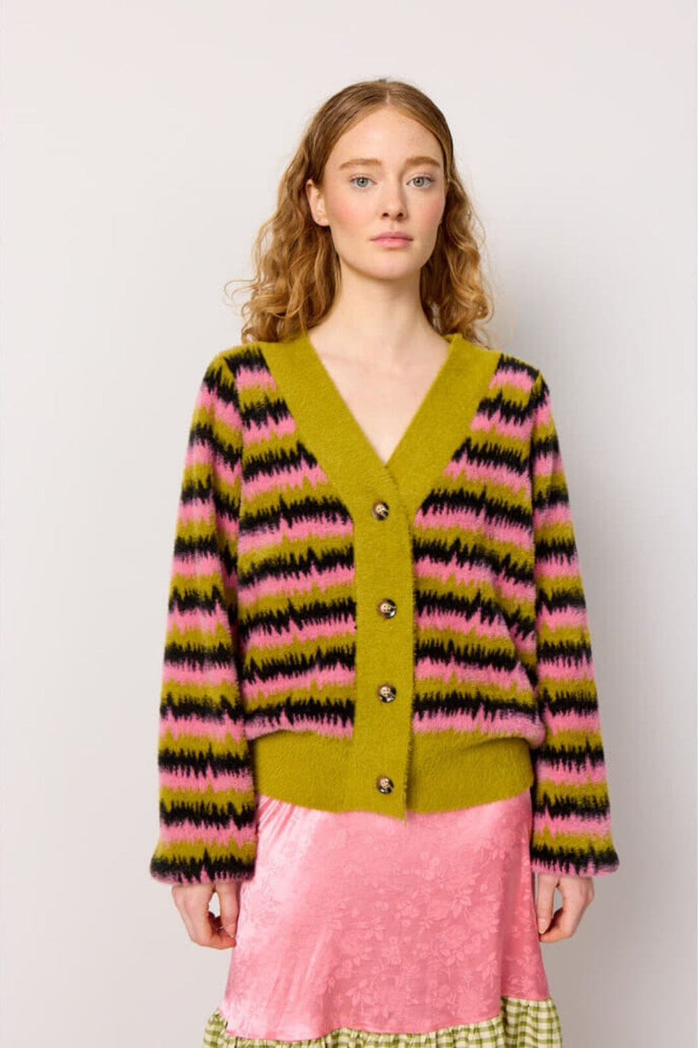Hunkøn - Dakota Knit Cardigan - Mix stripe Cardigans 