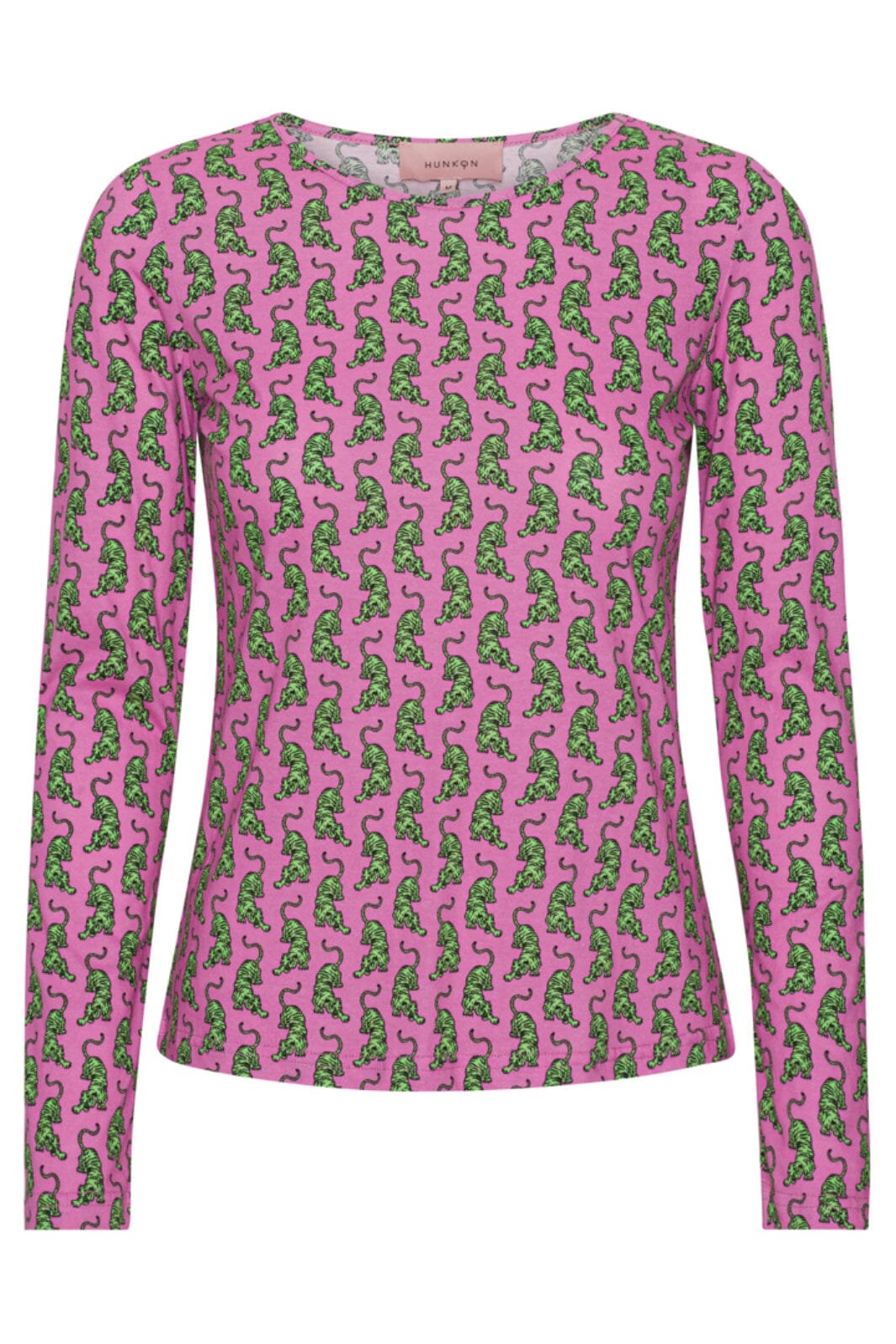 Hunkøn - Sneaking tiger Longsleeve - Pink Sneaking Tiger Art Print 
