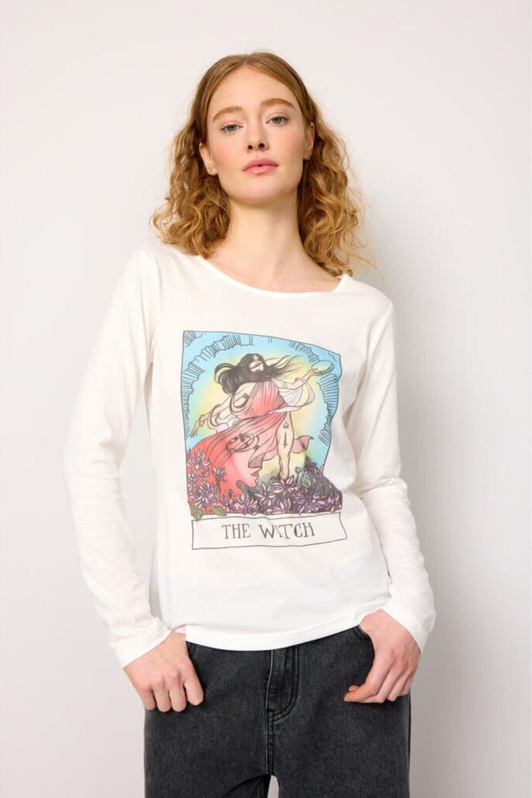 Hunkøn - The Witch Long Sleeve - White Bluser 