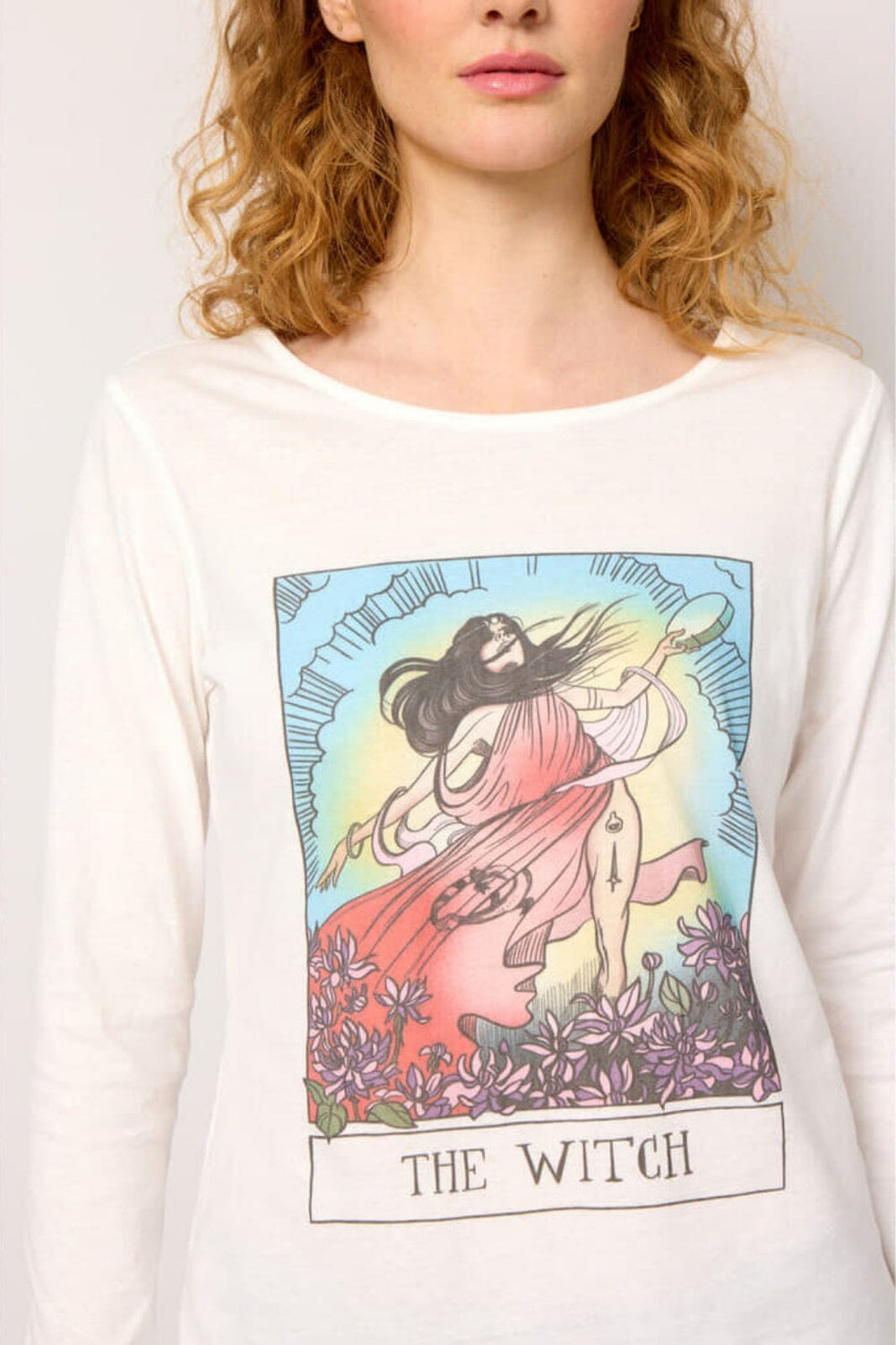 Hunkøn - The Witch Long Sleeve - White Bluser 