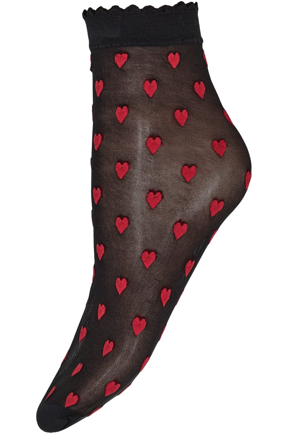 Hype The Detail - Socks Hearts 20D - Rød Strømper 