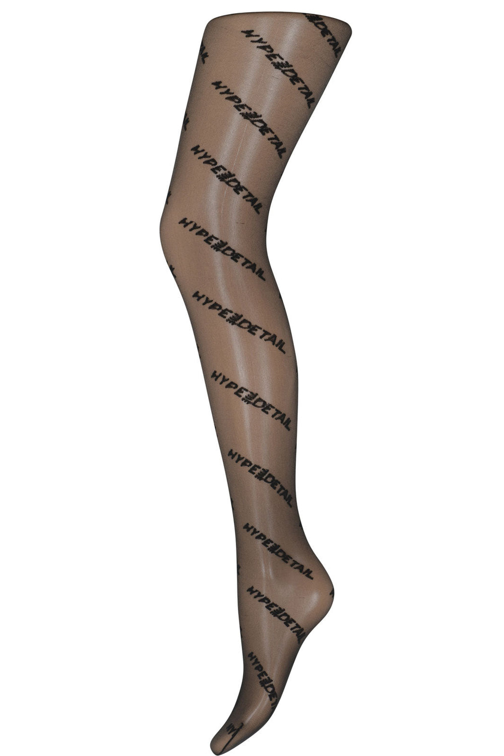 Hype The Detail - Tights Letters Logo 18 Den. - Black Strømpebukser 