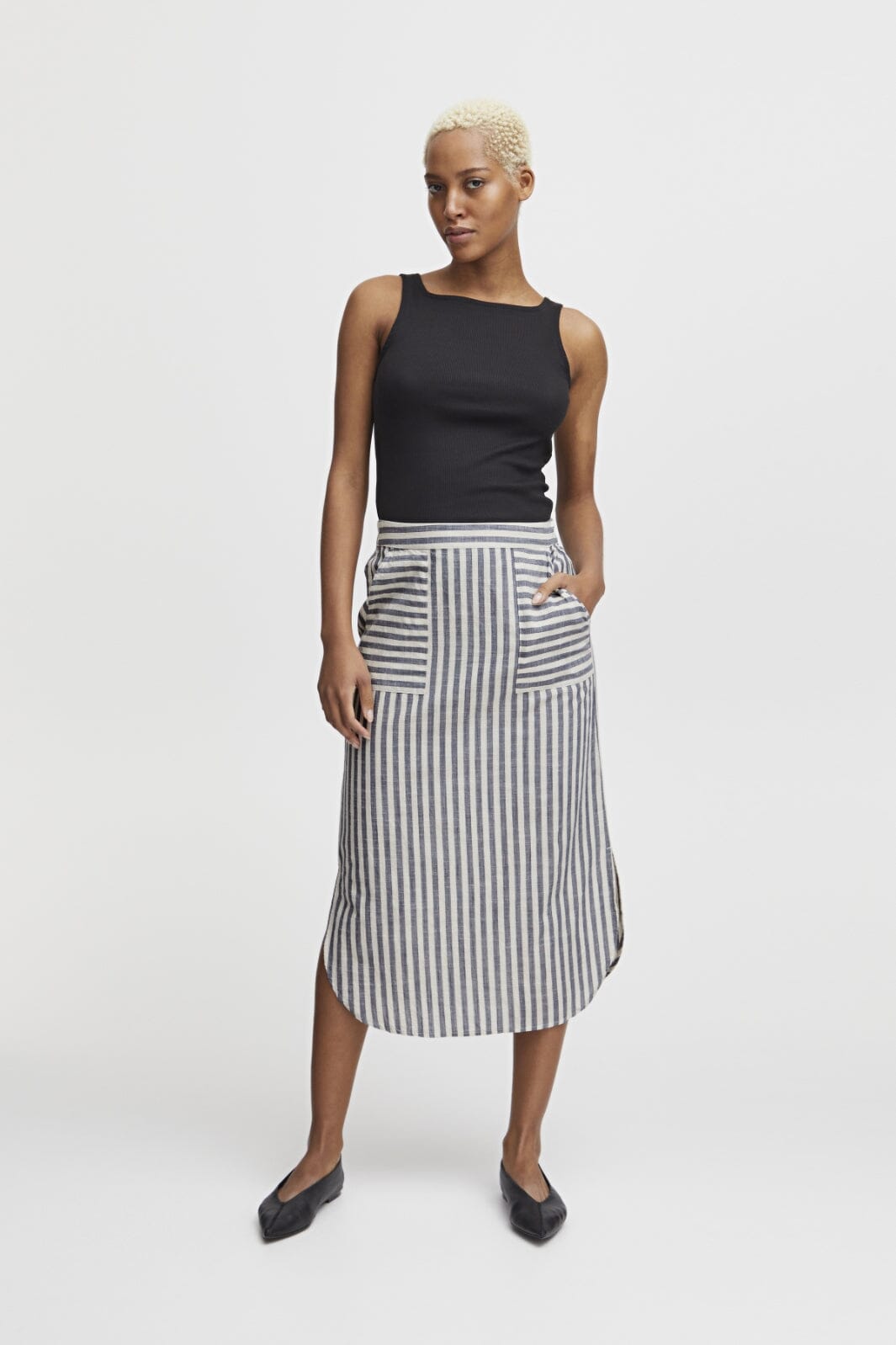 Ichi - Ihgry Sk7 - Natural Stripe Nederdele 