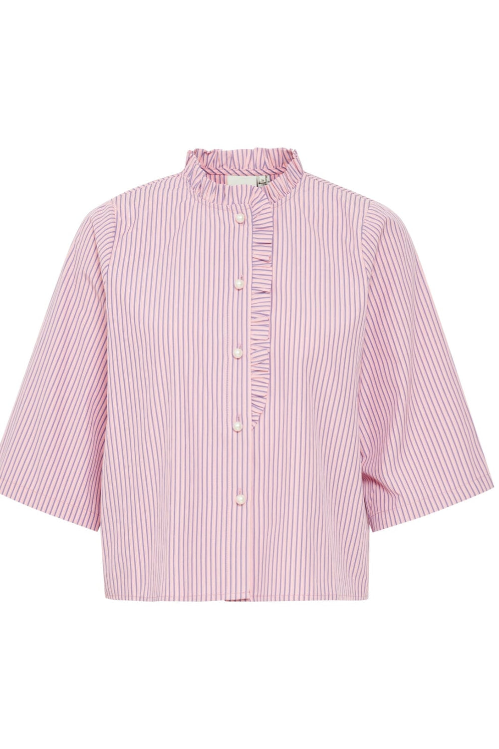 Ichi - Ixsimbani Ms - French Blue Stripe Skjorter 