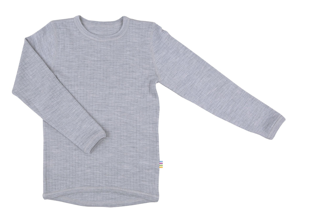Joha - Shirt w/long sleeves - Light Grey Melange Bluser 