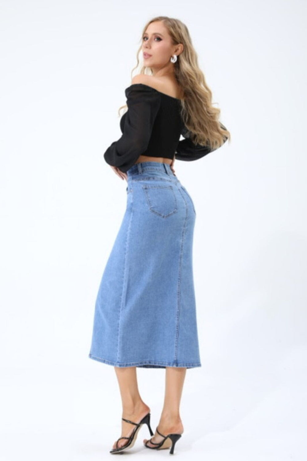 Josefine Long Denim Skirt - Jeans Nederdele 