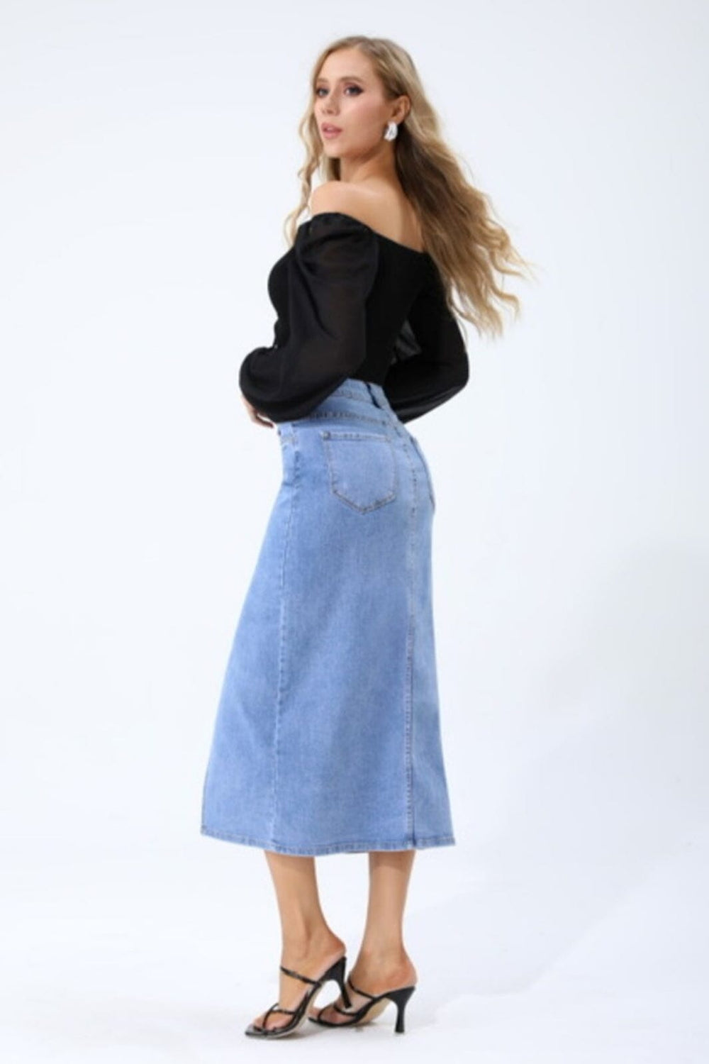 Karina Long Denim Skirt - Jeans Nederdele 