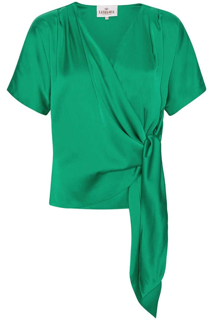 Karmamia - Dagmar Blouse - Emerald Bluser 