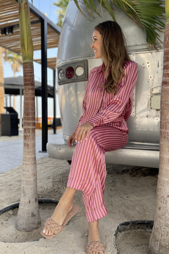 Karmamia - Garcia Pants - Flamingo Stripe Bukser 