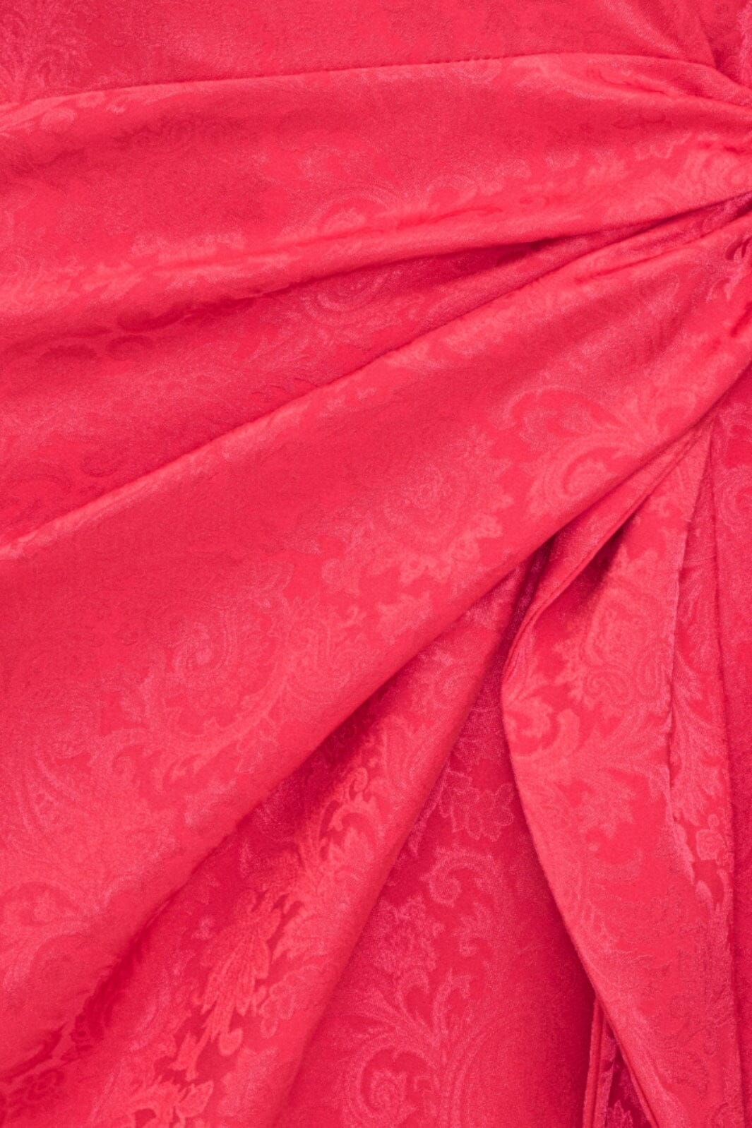 Karmamia - Ivy Wrap Dress - Cerise Paisley Jacquard Kjoler 