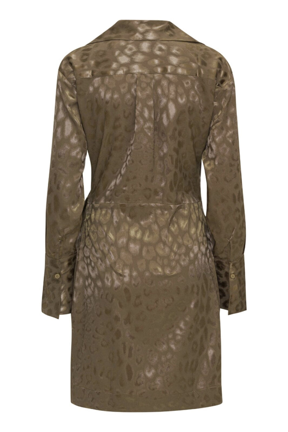 Karmamia - Ivy Wrap Dress - Latte Leo Jacquard Kjoler 