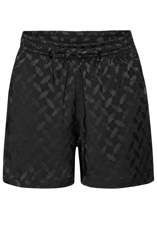 Karmamia - Jude Shorts - Black Keffiyeh Jacquard Shorts 