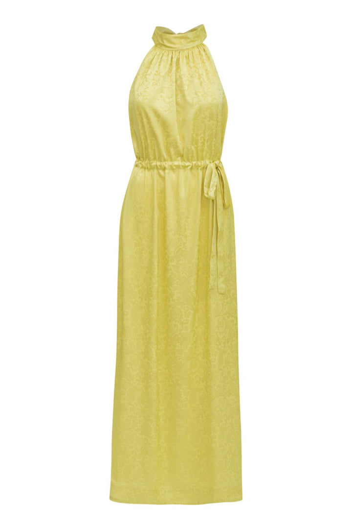 Karmamia - Layla Dress - Yellow Paisley Jacquard Kjoler 