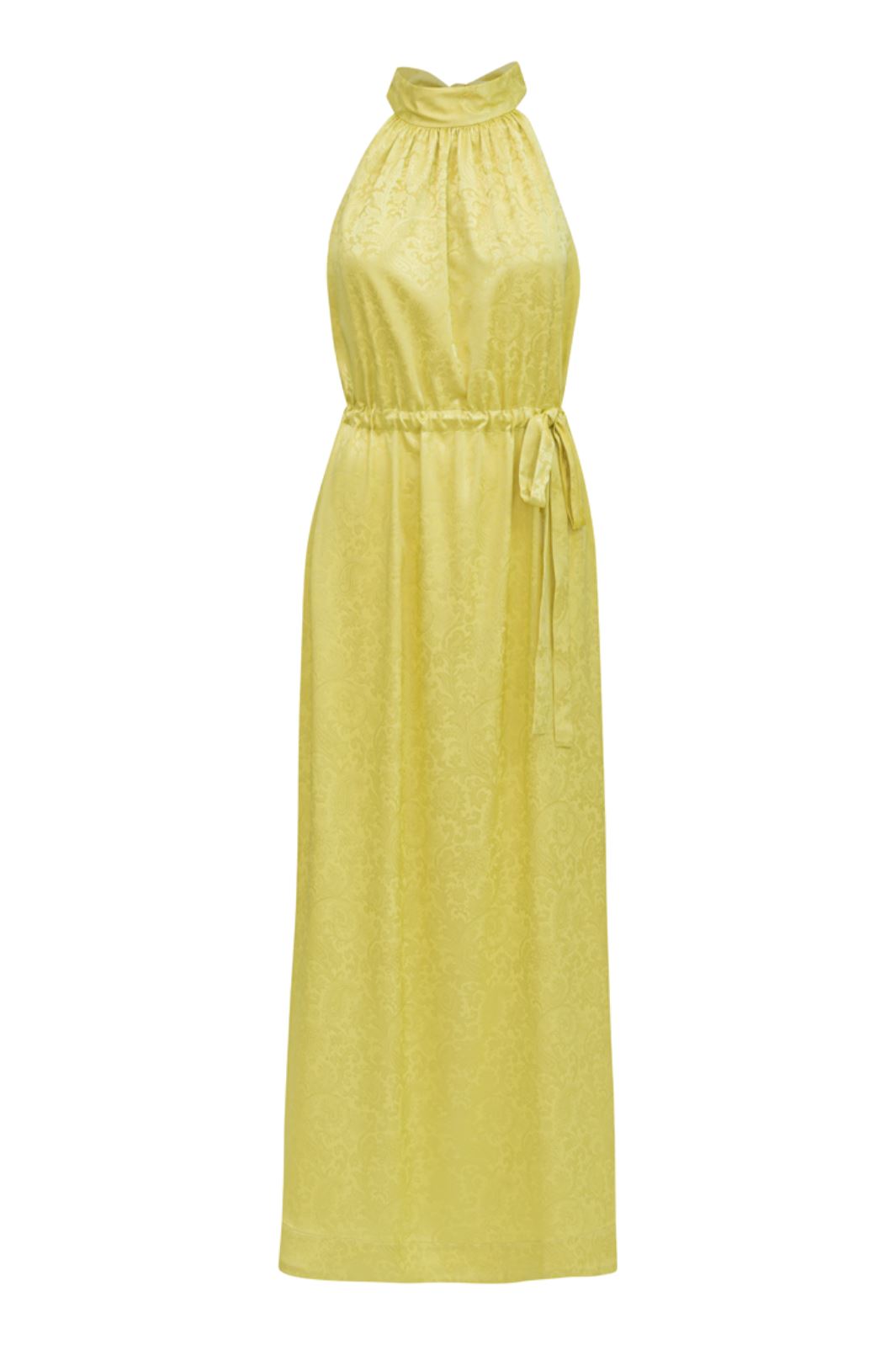 Karmamia - Layla Dress - Yellow Paisley Jacquard Kjoler 