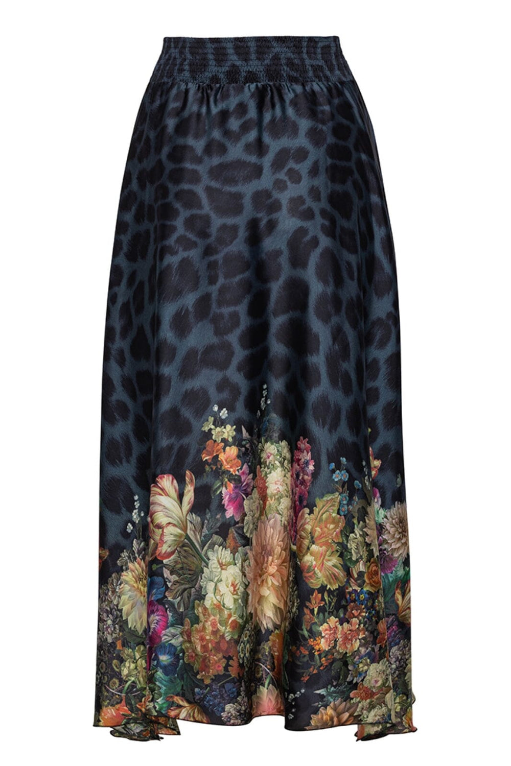 Karmamia - Savannah Skirt - Navy Flower Leopard Nederdele 