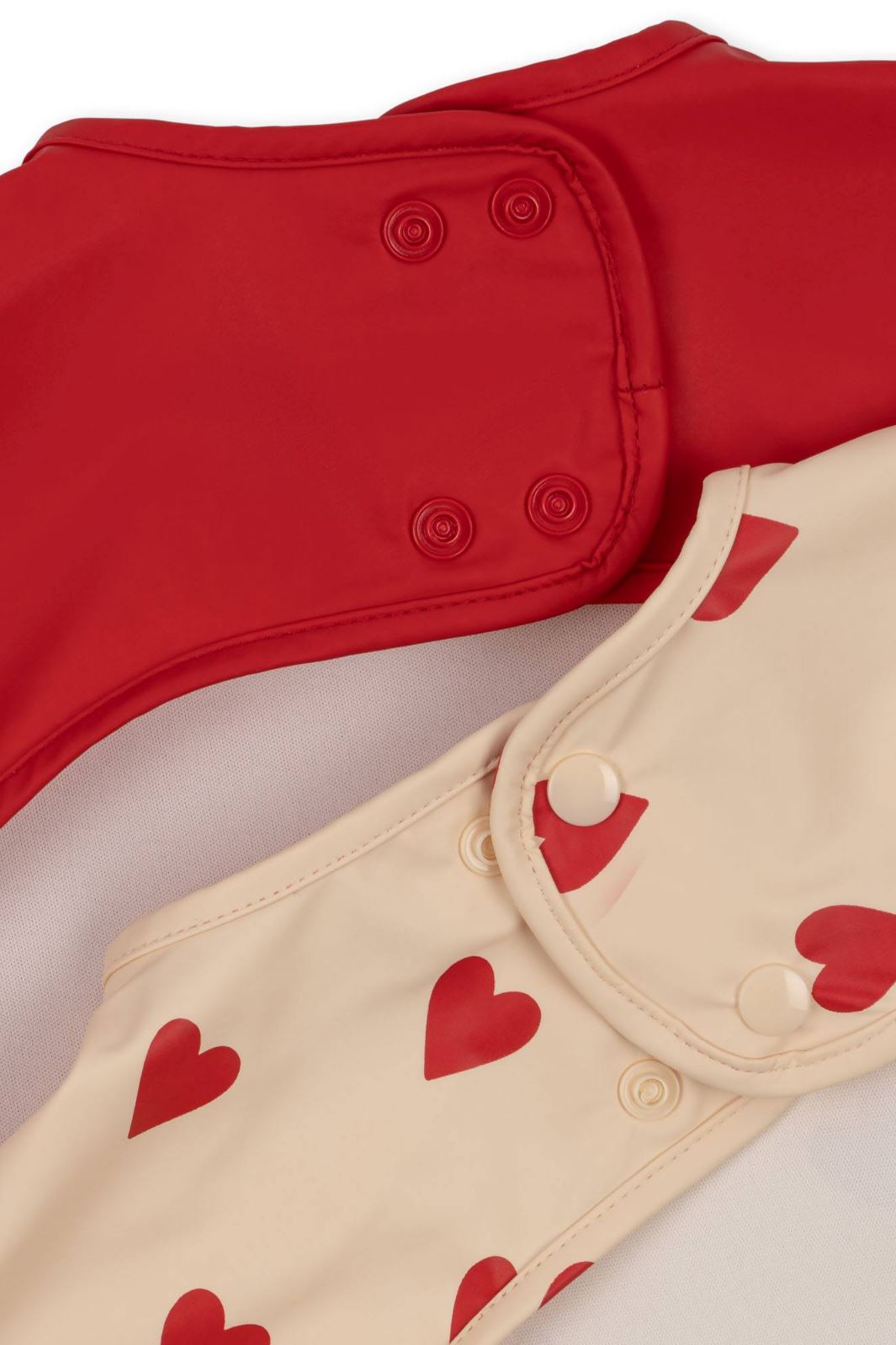Konges Sløjd - 2 Pack Dinner Bib With Sleeves - Mon Amour Hagesmække/Savlesmække 