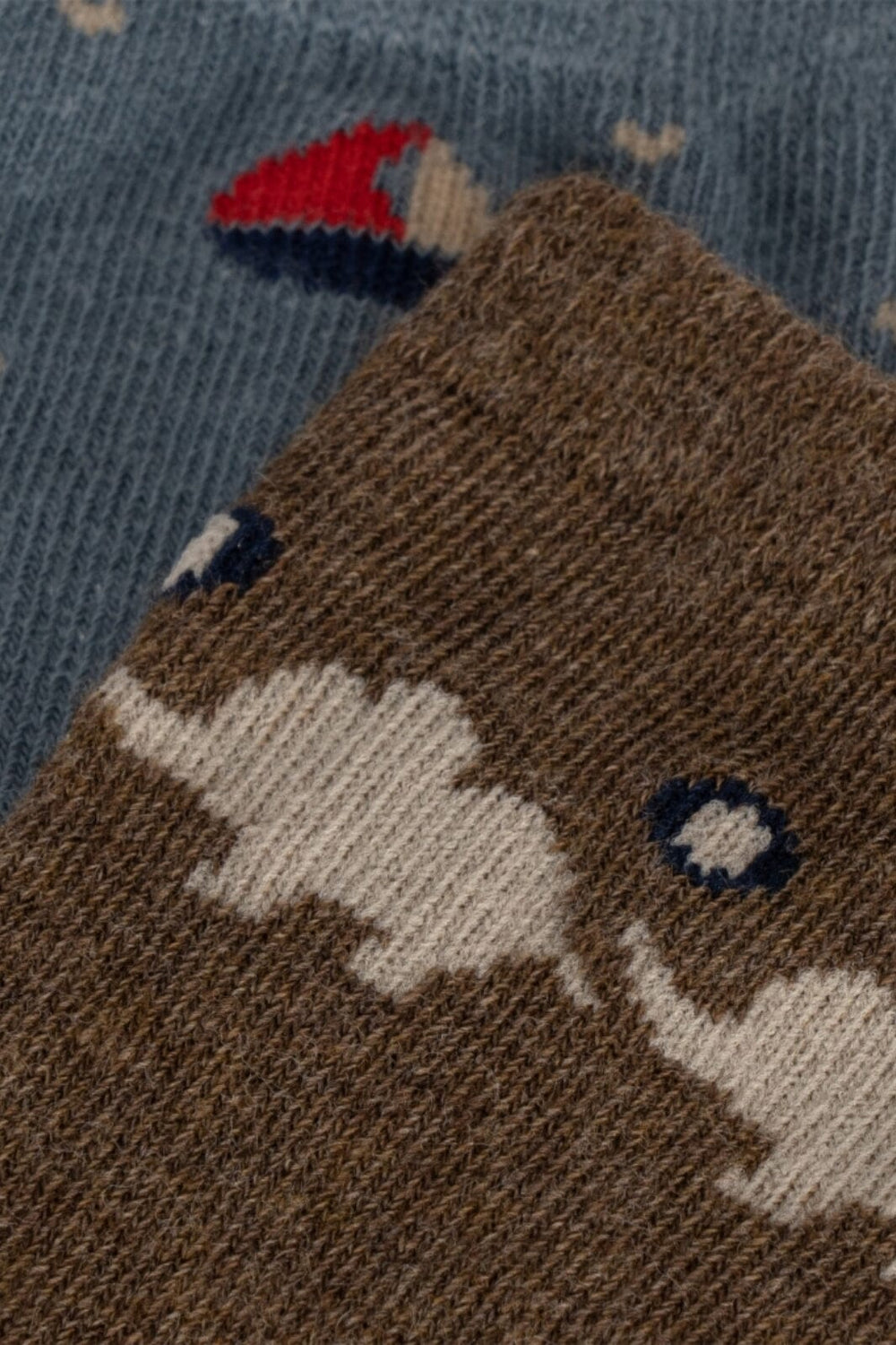 Konges Sløjd - 2 Pack Lapis Socks - Elephant/Boat Strømper 
