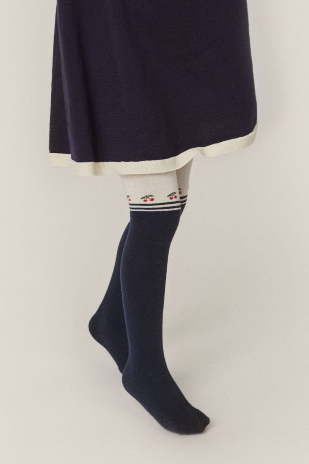 Konges Sløjd - 2 Pack Lapis Tights - Cherry/Cat Strømpebukser 