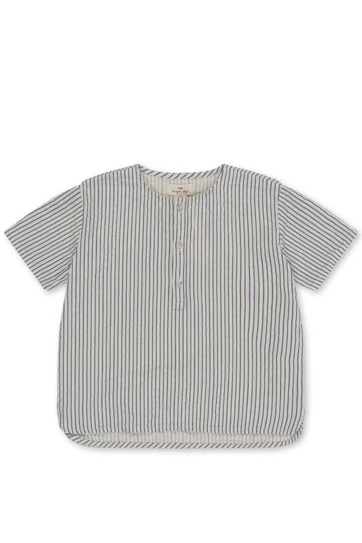 Konges Sløjd - Ace Ss Shirt Gots - Stripe Bluie Skjorter 
