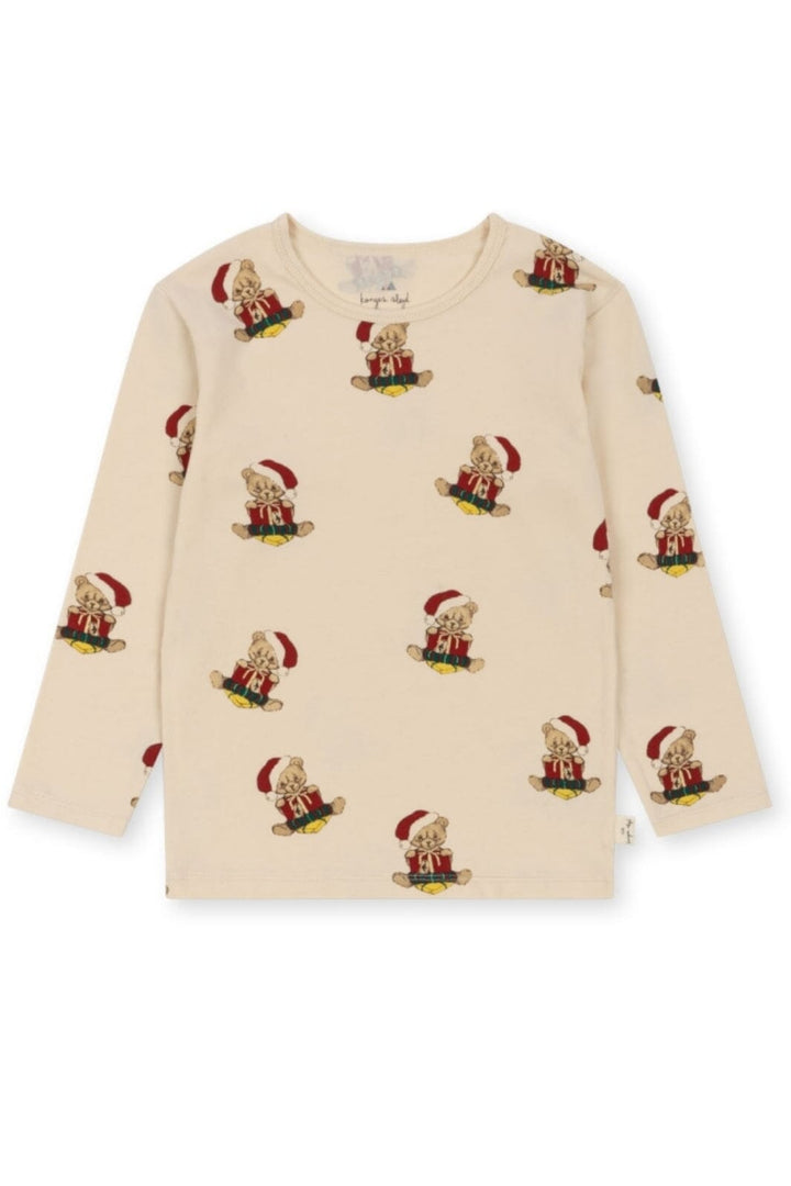 Konges Sløjd - Basic Blouse/Pants Set Gots - Christmas Teddy Nattøj 