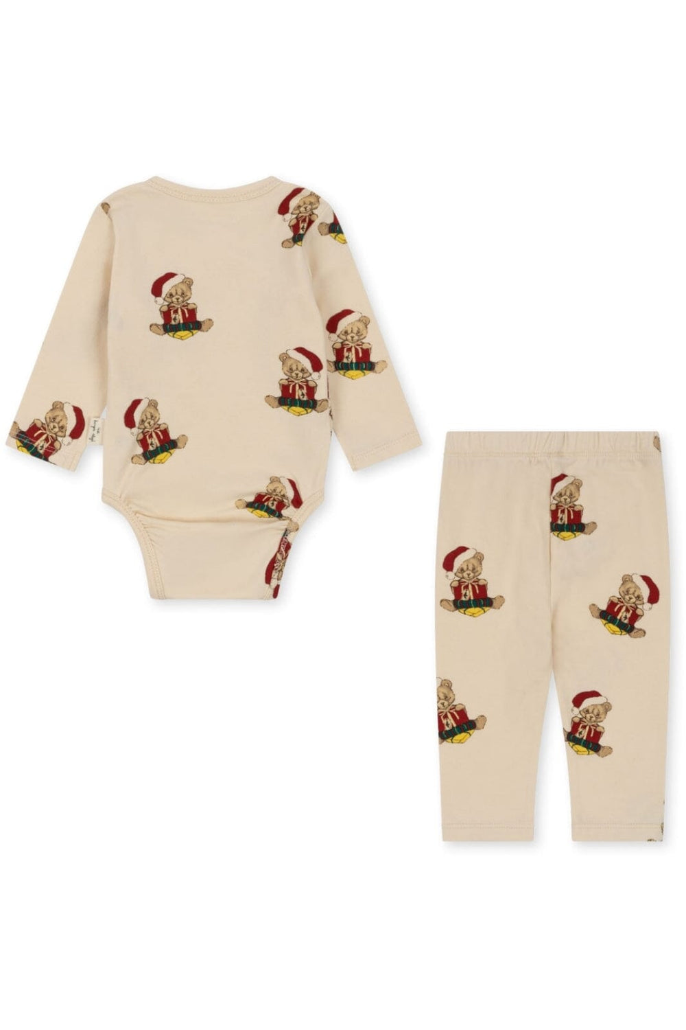 Konges Sløjd - Basic Newborn Set Gots - Christmas Teddy Nattøj 