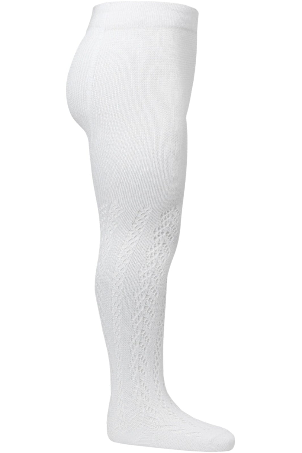Konges Sløjd - Cotton Pointelle Tights - White Strømpebukser 