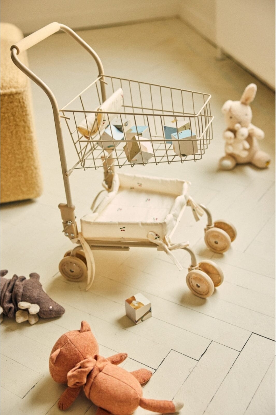 Konges Sløjd - Kids Shopping Cart - Cherry Legetøj 