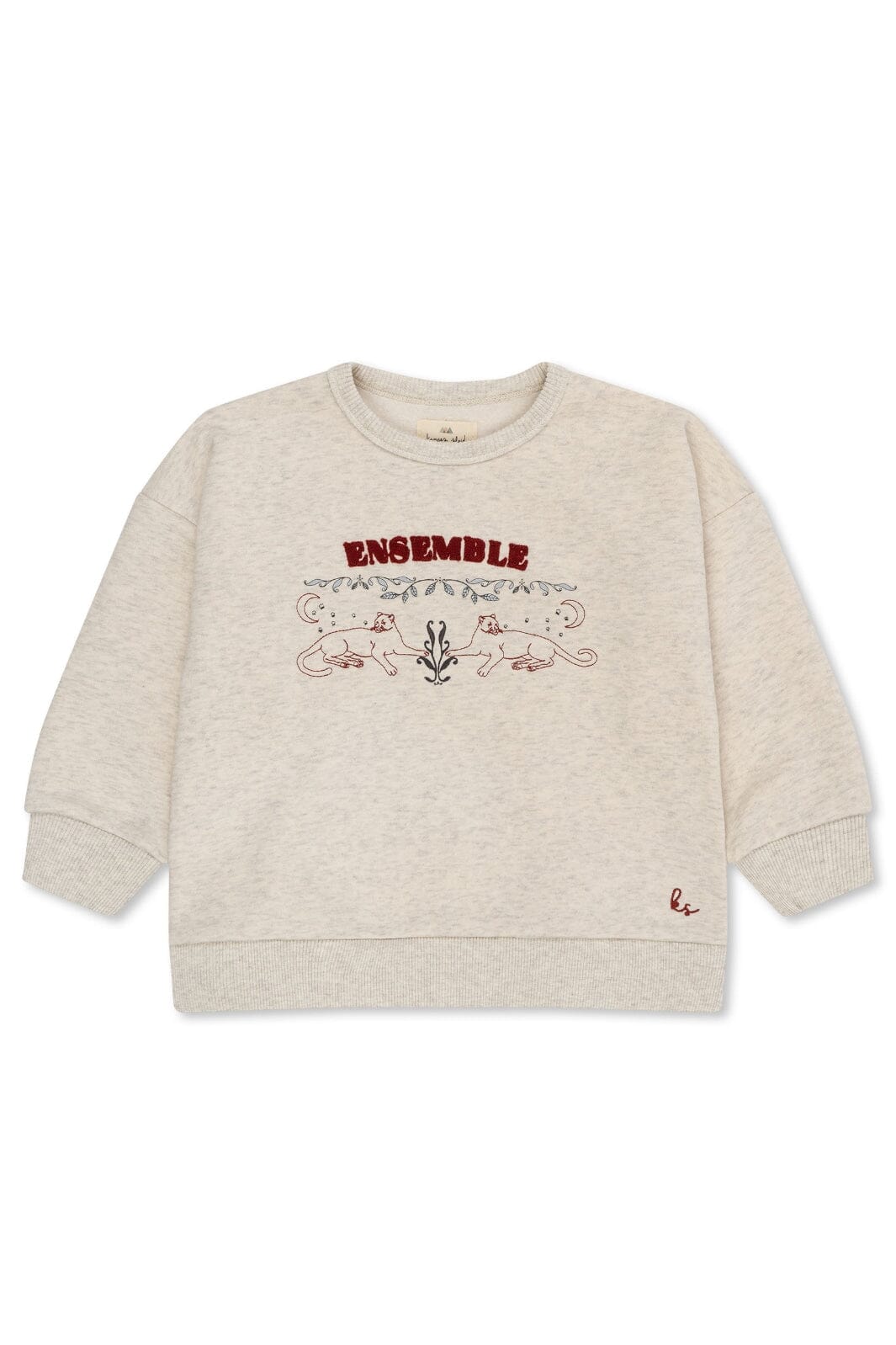 Konges Sløjd - Lou Sweatshirt Gots - Grey Melange Sweatshirts 