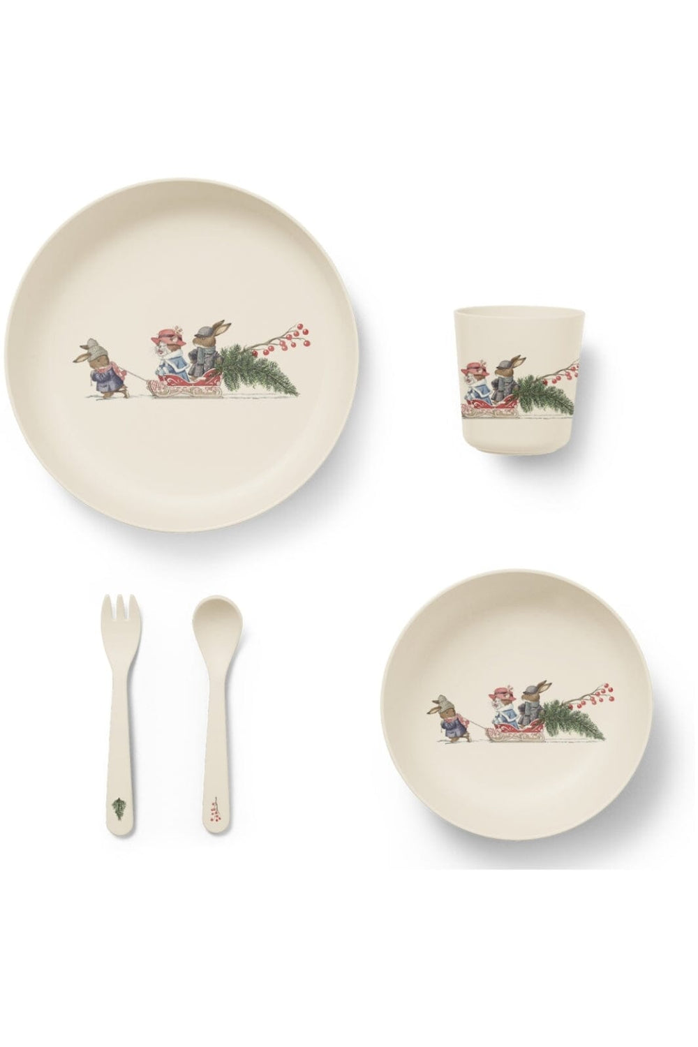 Konges Sløjd - Pla Dinner Set - Merry Christmas Køkkentilbehør 