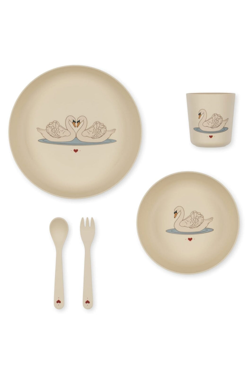 Konges Sløjd - Pla Dinner Set - Swan Køkkentilbehør 