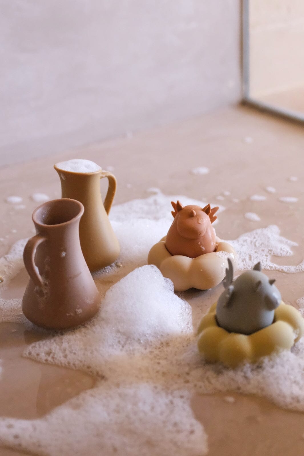 Konges Sløjd - Silicone Bath Toys Unicorn - Almond Bad 