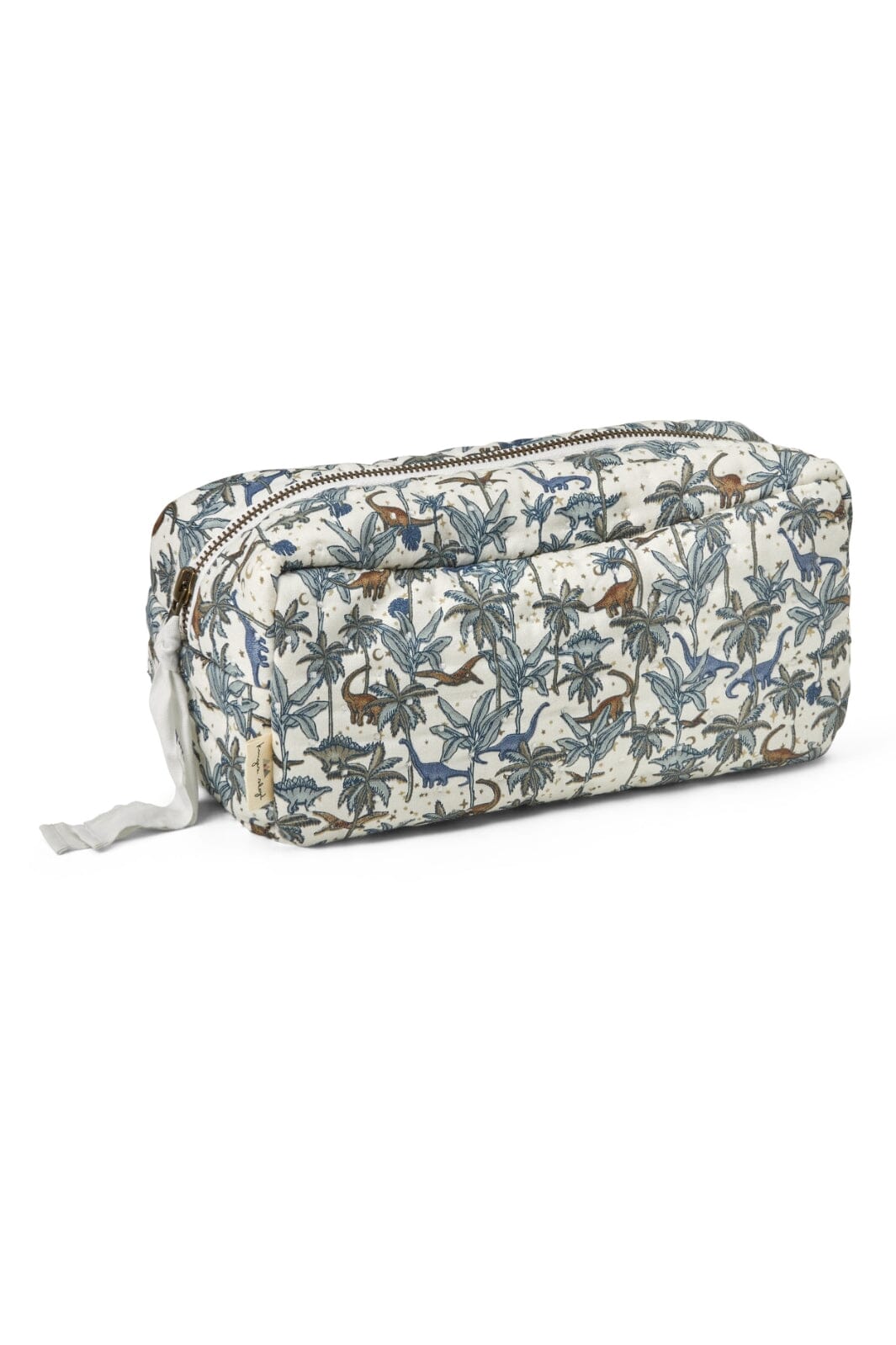 Konges Sløjd - Small Quilted Toiletry Bag - Dino Blue Toilettasker 