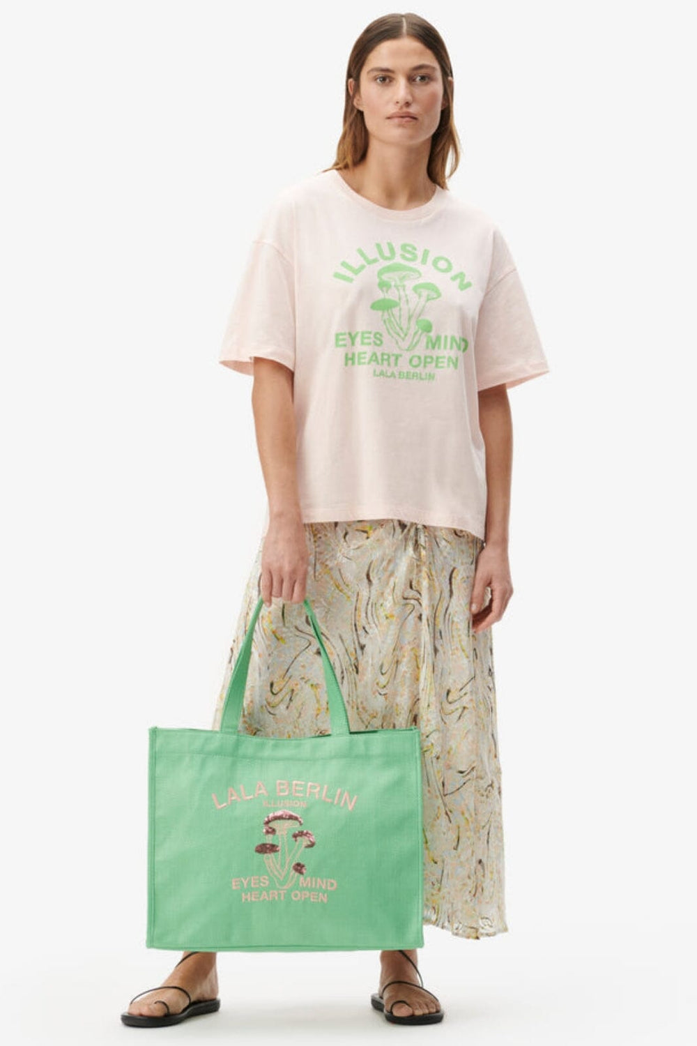 Lala Berlin - Tote Mareva - apple green Tasker 