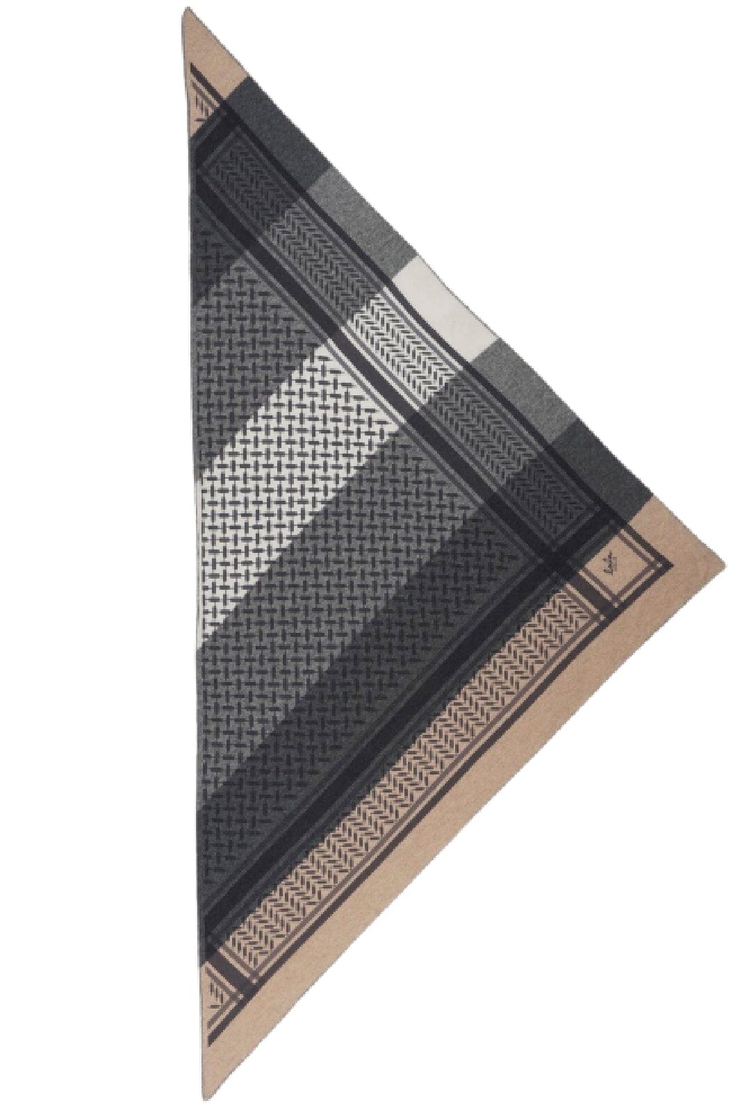 Lala Berlin - Triange Trinity Classic Light M - Multicolor Stripes Classic Tørklæder 