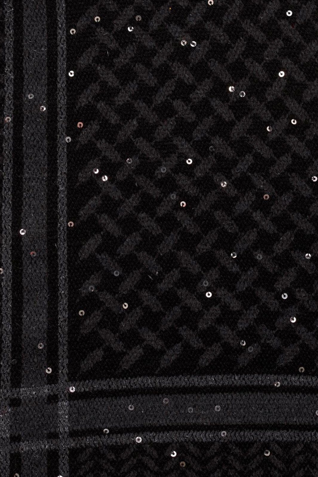 Lala Berlin - Triange Trinity Sequins XS - Black Tørklæder 