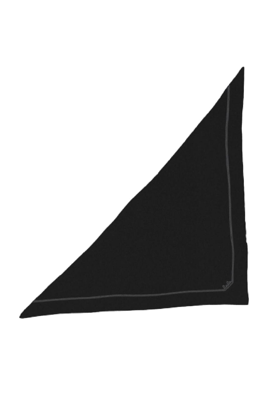 Lala Berlin - Triangle solid - solid black Halstørklæder 