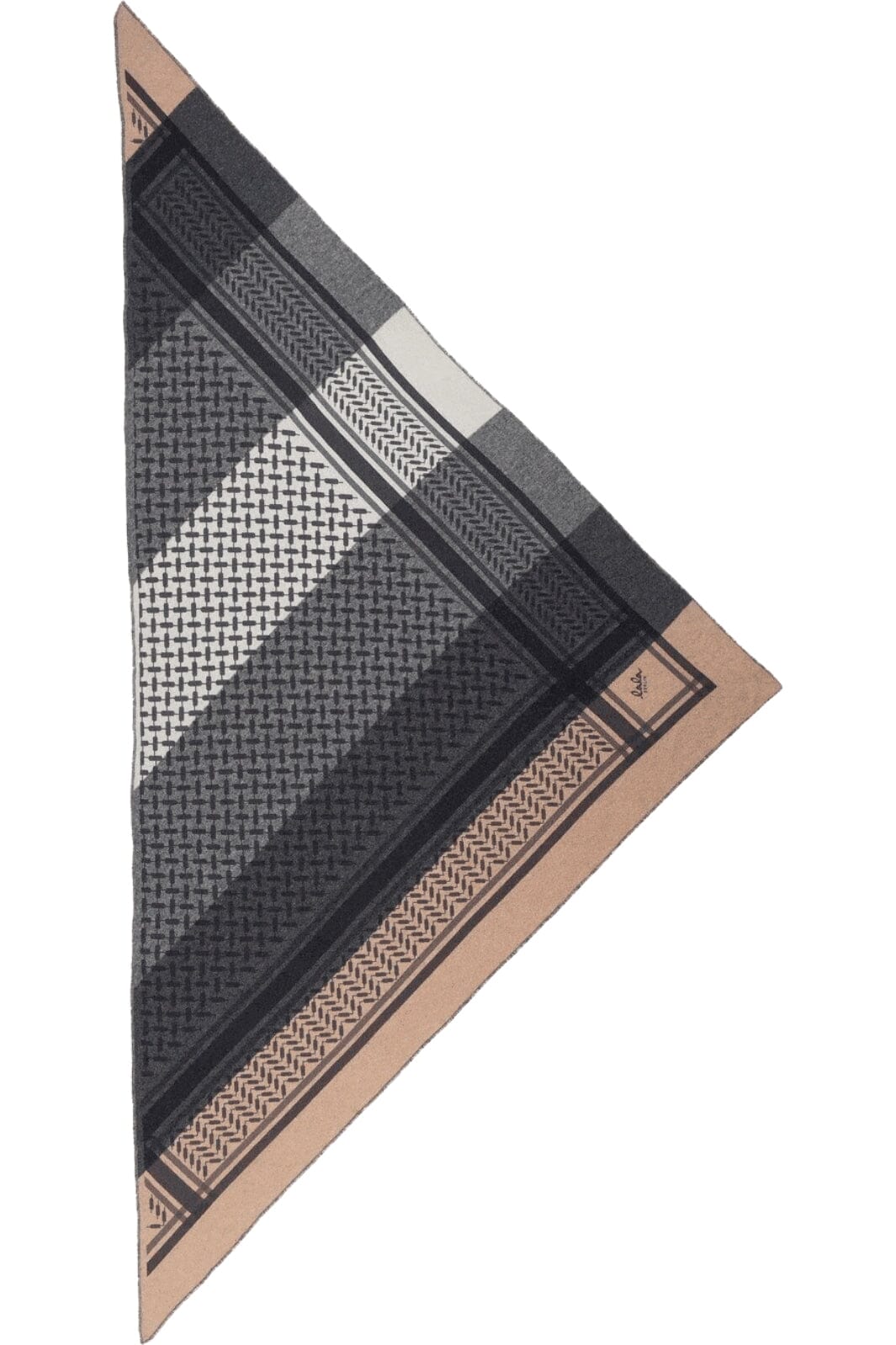 Lala Berlin - Triangle Trinity Classic Light L - Multicolor Stripes Classic Tørklæder 