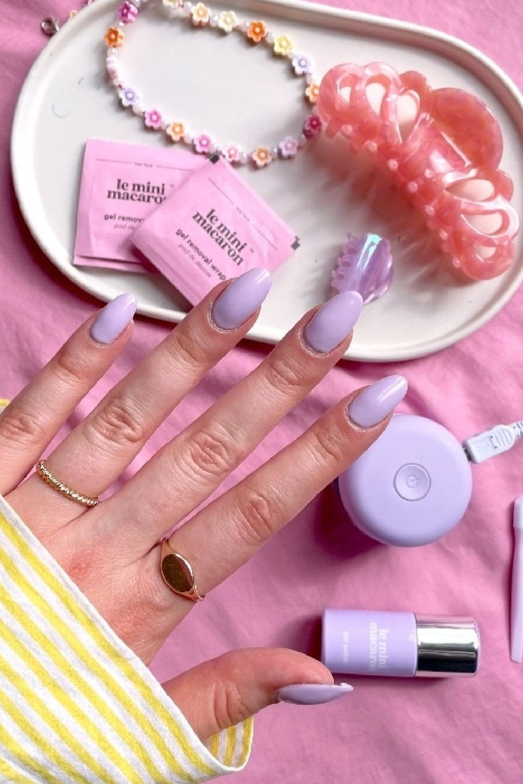 Le Mini Macaron - Gel Manicure Kit - Lilac Blossom Neglelak 