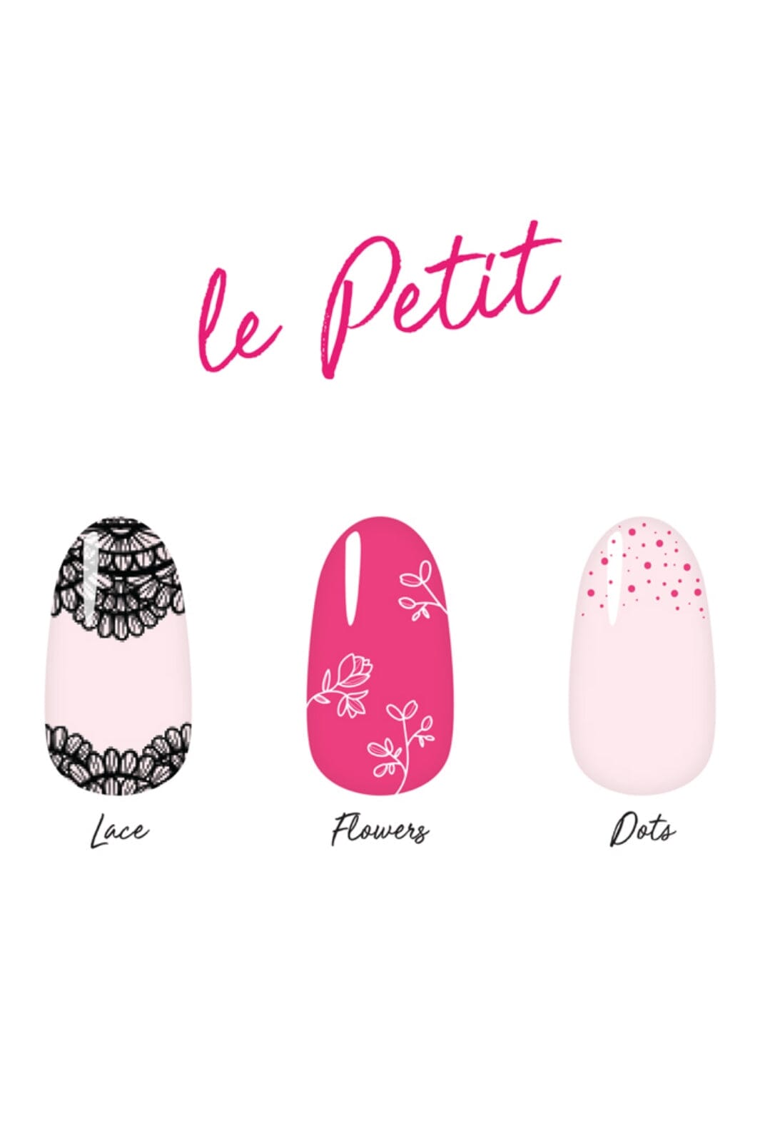 Le Mini Macaron - Les Brushes - Nail Art Brush Trio Neglelak 