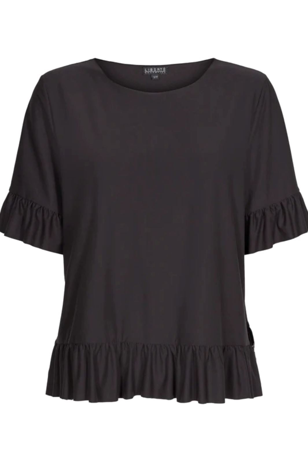 Liberte - Alma-Frill-T-Shirt - Black T-shirts 