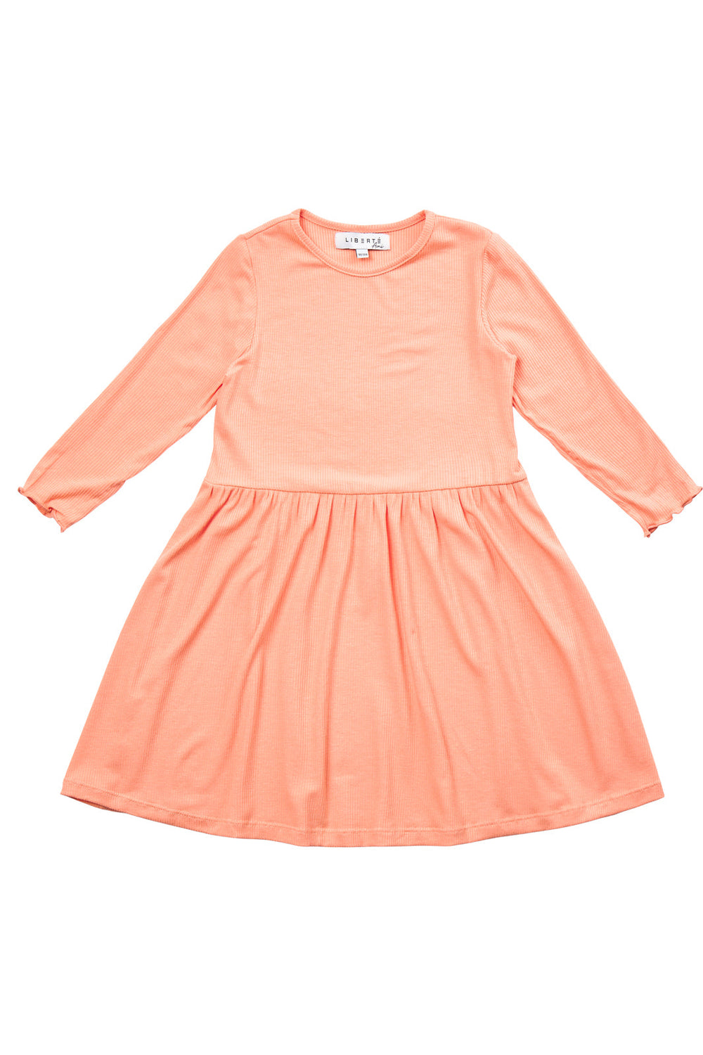 Liberte Ami - Natalia Ls Dress Kids - Peach Kjoler 
