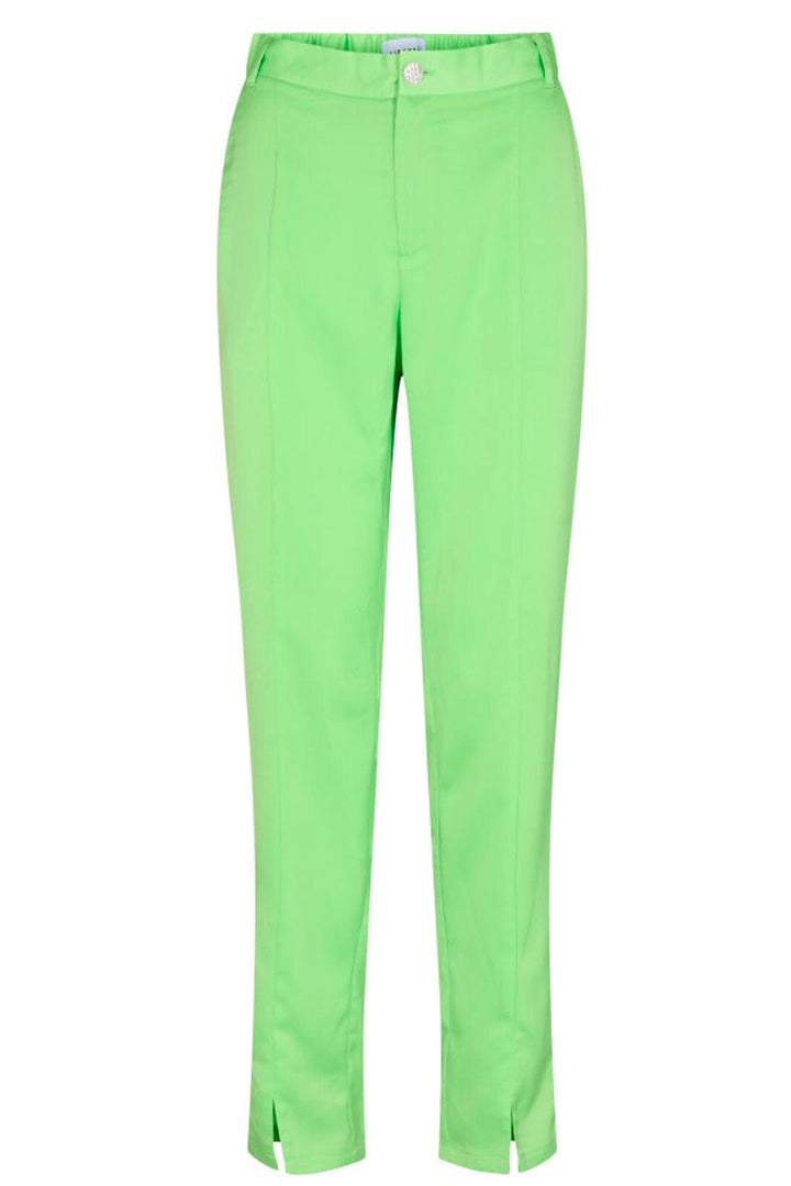 Liberte - Dibby-Slit-Pants - Limegreen Sateen Bukser 