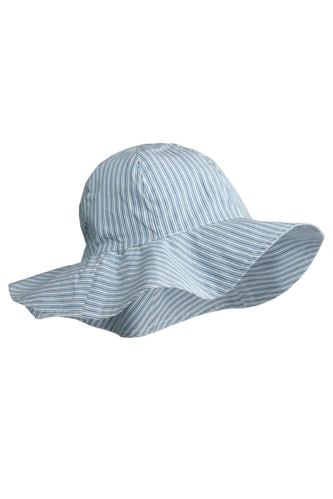 Liewood - Amelia Stripe Sun Hat - Y/D Stripe Riverside / Creme De La Creme Sommerhatte & UV hatte 