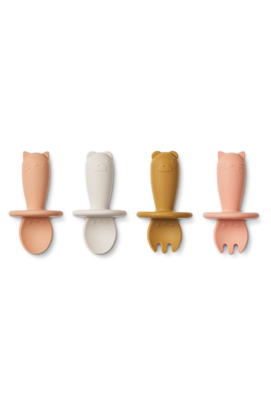 Liewood - Avril Baby Cutlery 4-Pack - Tuscany Rose Multi Mix Køkkentilbehør 