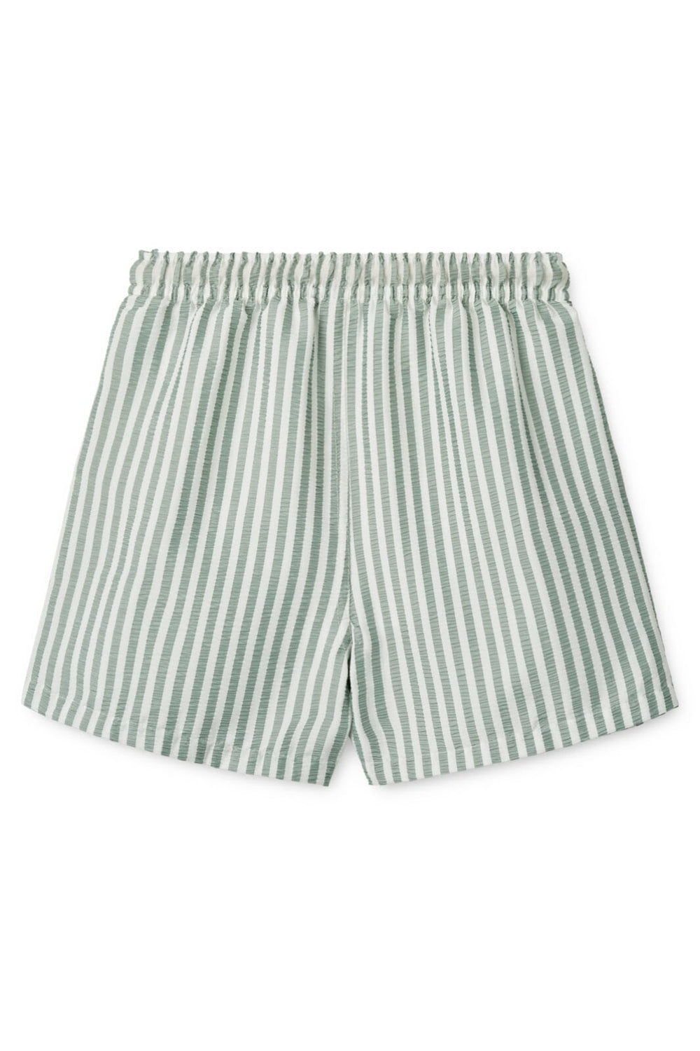 Liewood - Duke Stripe Board Shorts - Stripe Peppermint / Crisp White Badebukser 