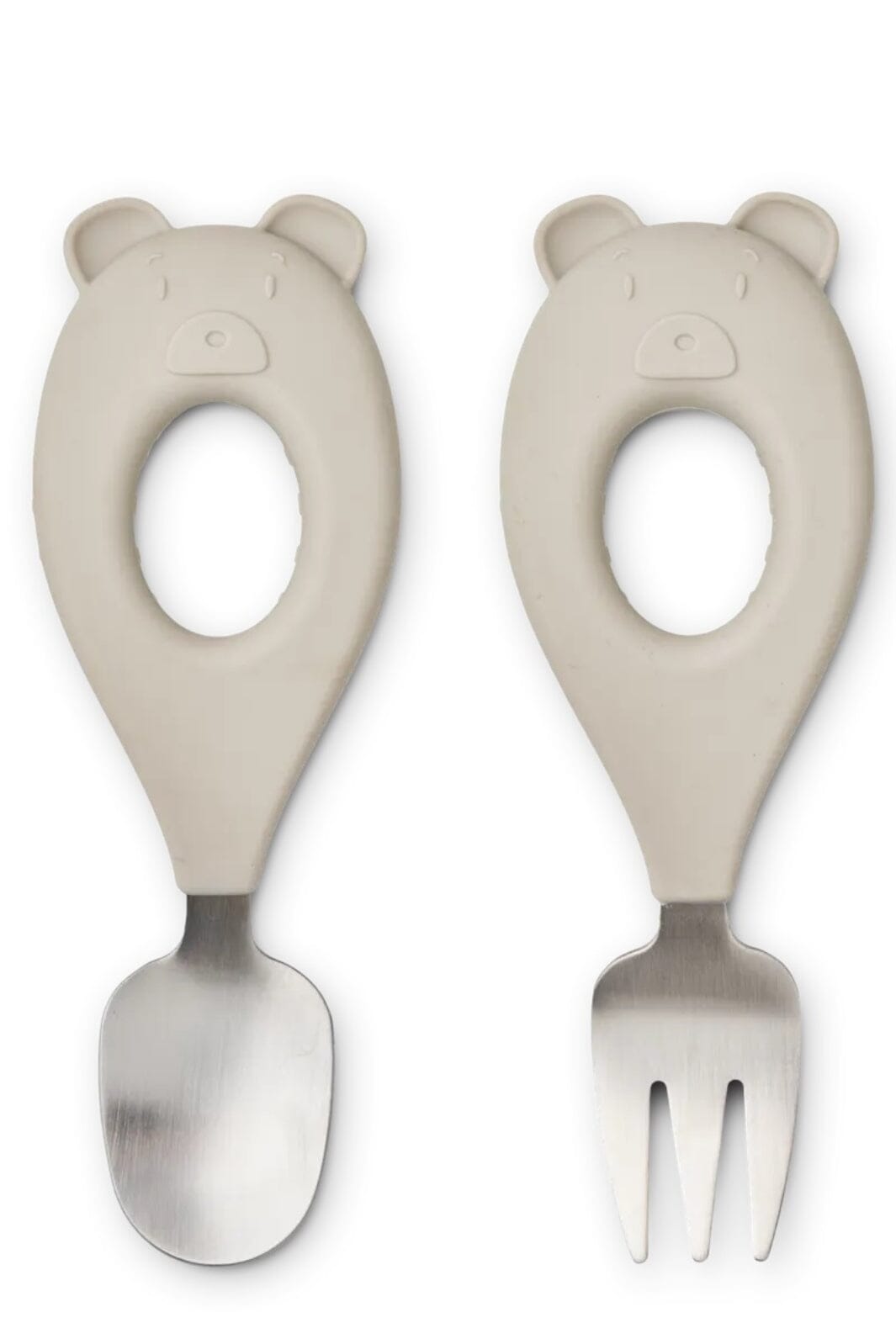 Liewood - Stanley Baby Cutlery Set - Mr Bear / Sandy Køkkentilbehør 