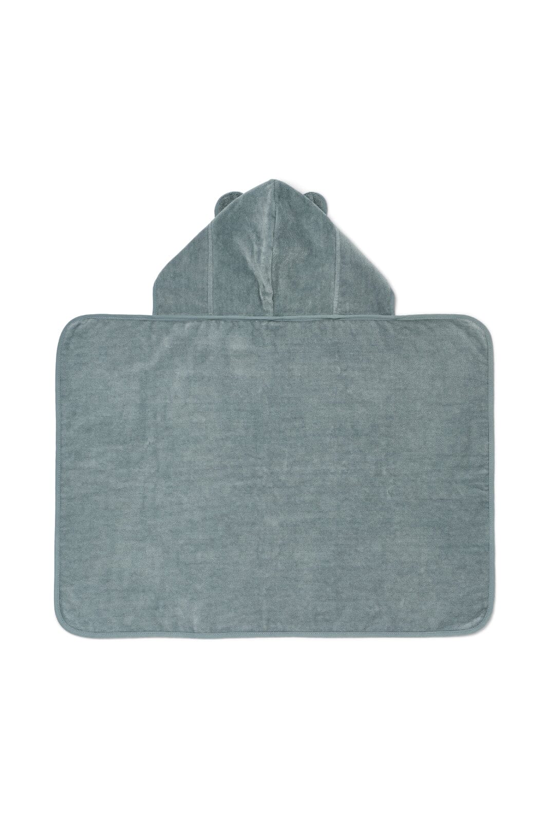 Liewood - Vilas Baby Hooded Towel - Blue Fog Håndklæder 