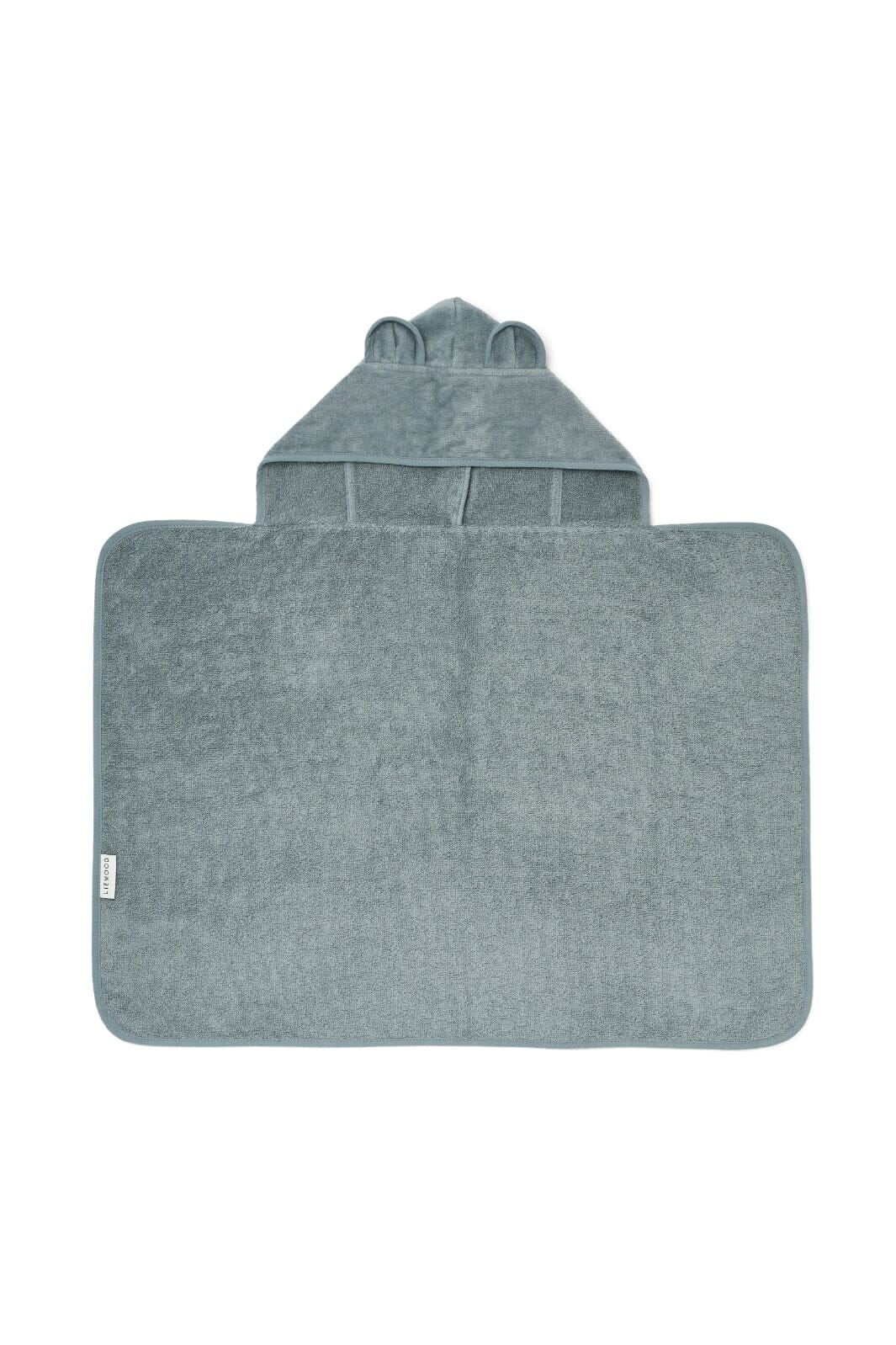 Liewood - Vilas Baby Hooded Towel - Blue Fog Håndklæder 