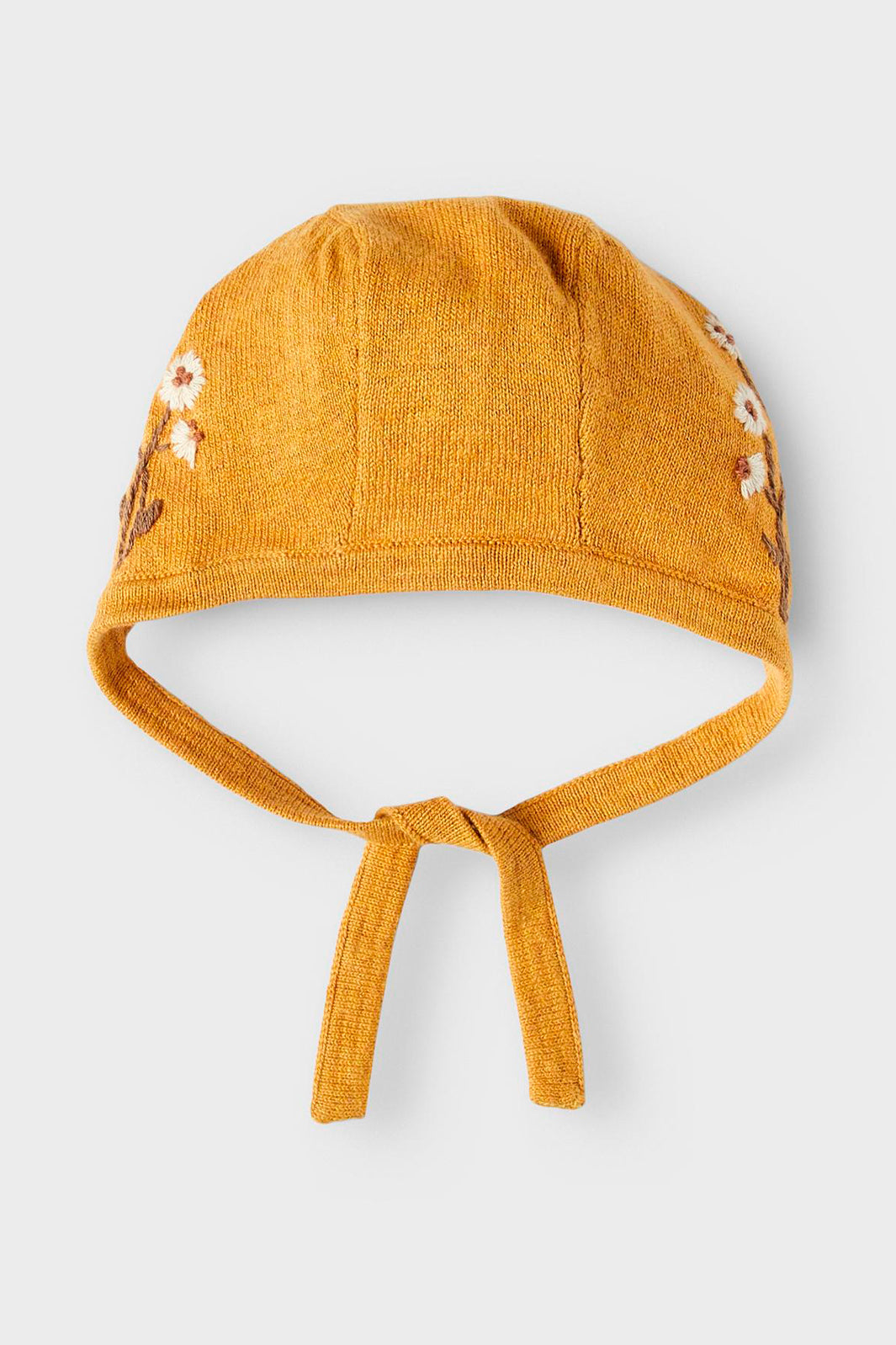 Lil' Atelier - NbfGliva Knit Hat - Amber gold Huer 