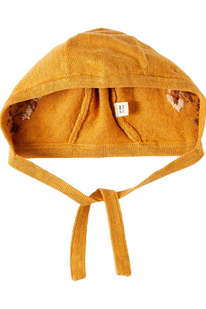 Lil' Atelier - NbfGliva Knit Hat - Amber gold Huer 